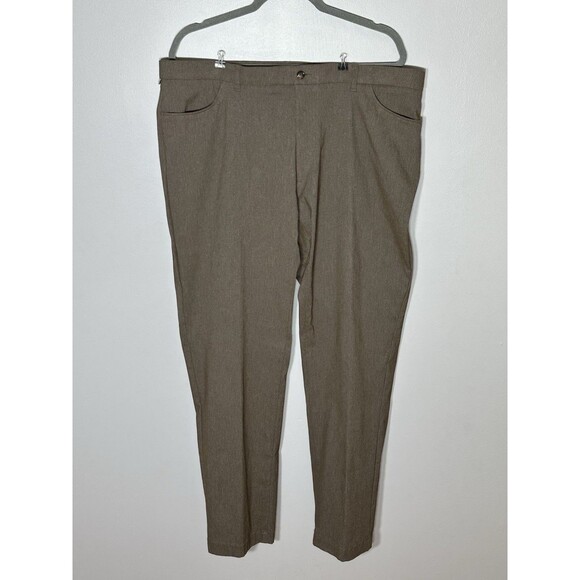 NWT Tommy Hilfiger Mens TH Flex Finn Modern Fit Twill Pants Tobacco Brown 40x32 - Picture 1 of 10